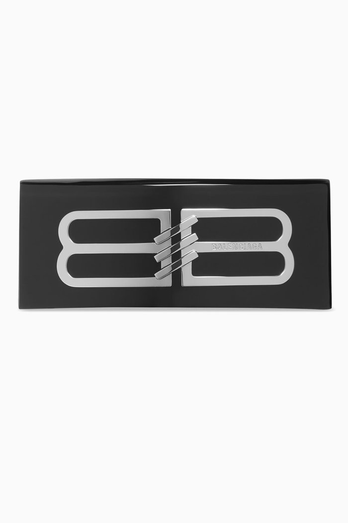 

BB Icon Hair Clip in Resin, Black