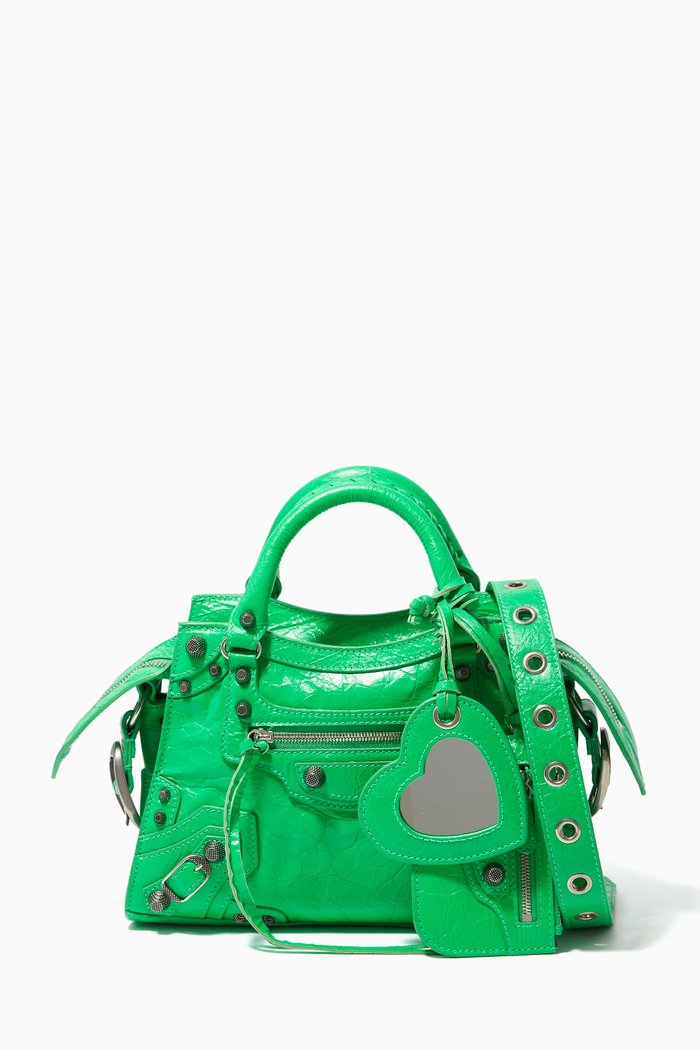 

Neo Cagole XS Handbag in Arena Lambskin, Green