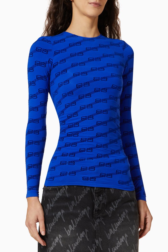 

Flock BB Monogram Top, Blue