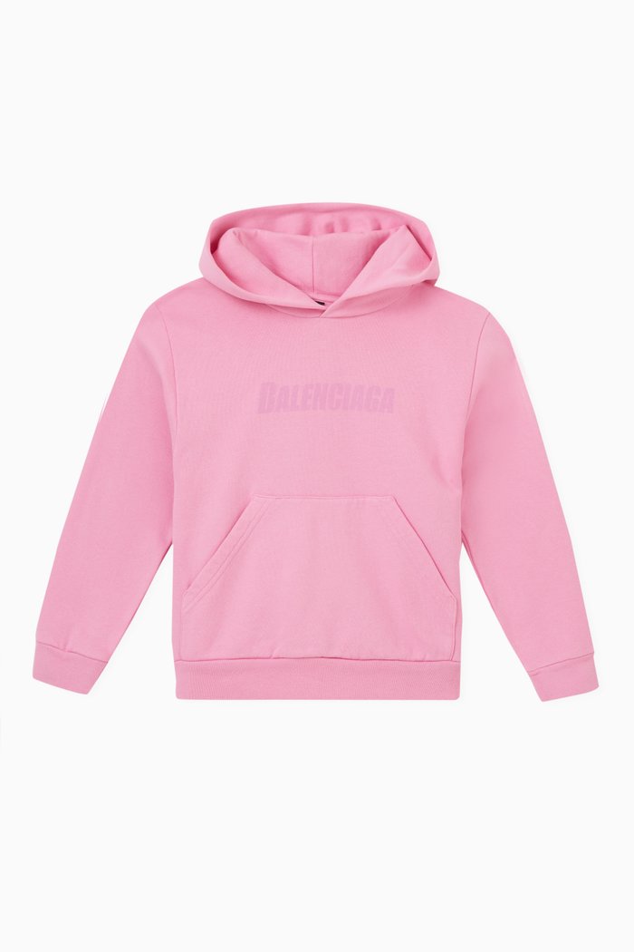 

Logo Hoodie in Cotton, Pink