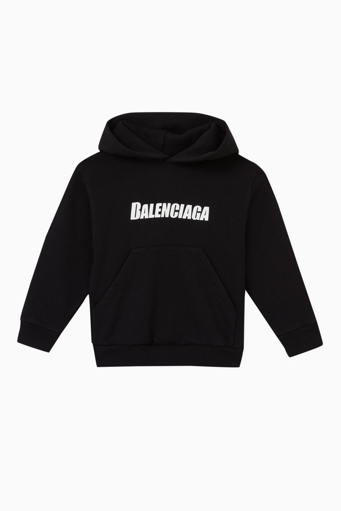 

Logo Hoodie in Cotton, Black