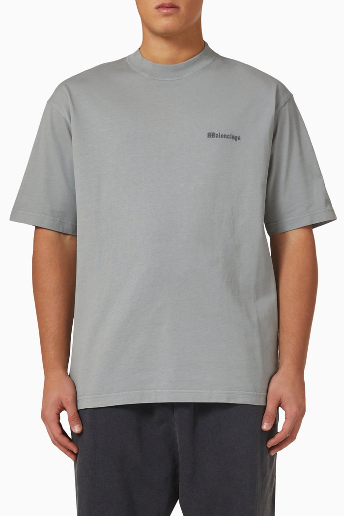 

Logo T-shirt in Cotton Jersey, Grey