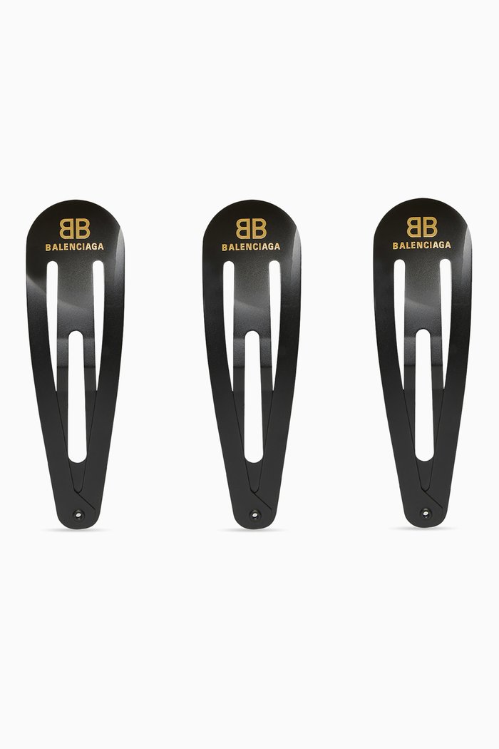 

XXL Clip in Steel, Set of 3, Black