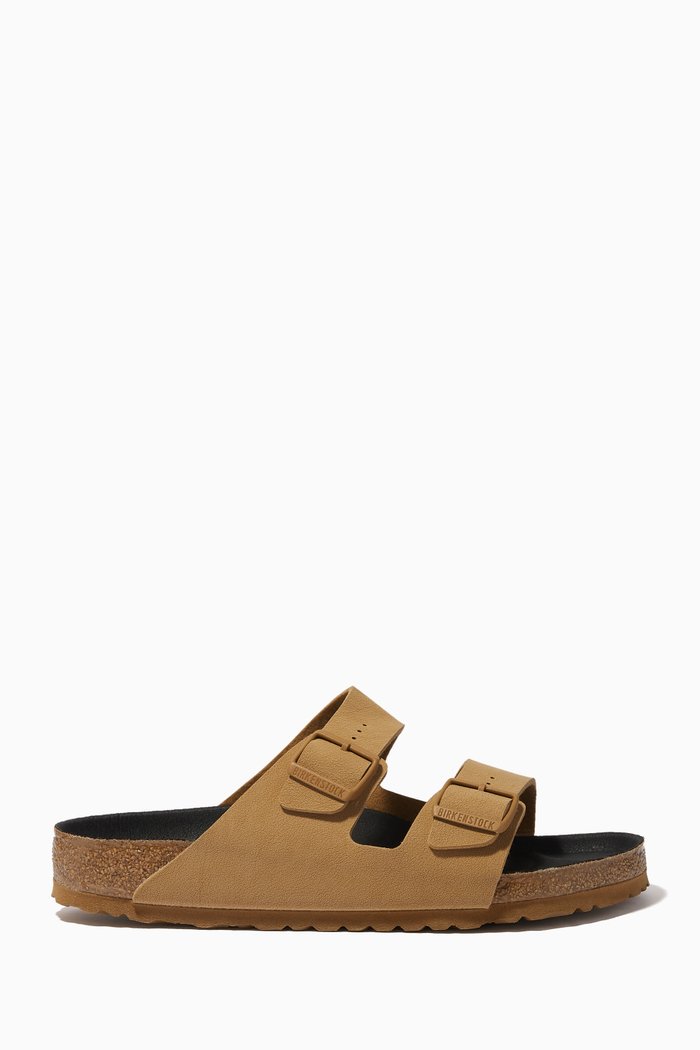

Arizona Two-strap Sandals in Birko-Flor® Nubuck, Neutral