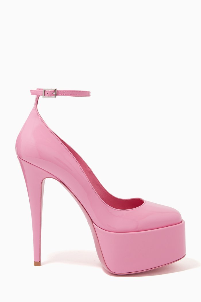 

Nancy 130mm Platfom Pumps in Patent Leather, Pink