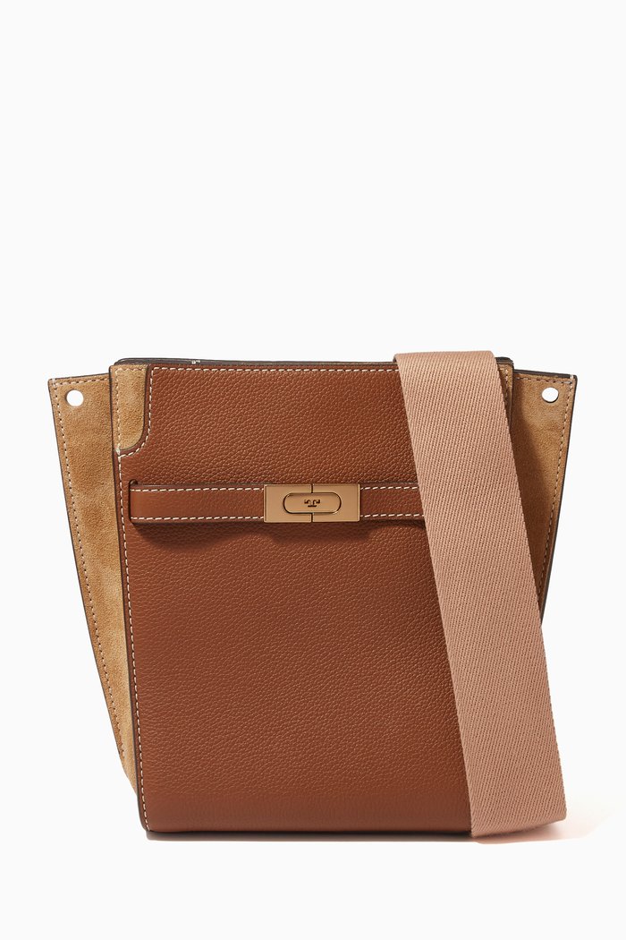 

Lee Radziwill Bucket Bag in Pebbled Leather, Brown