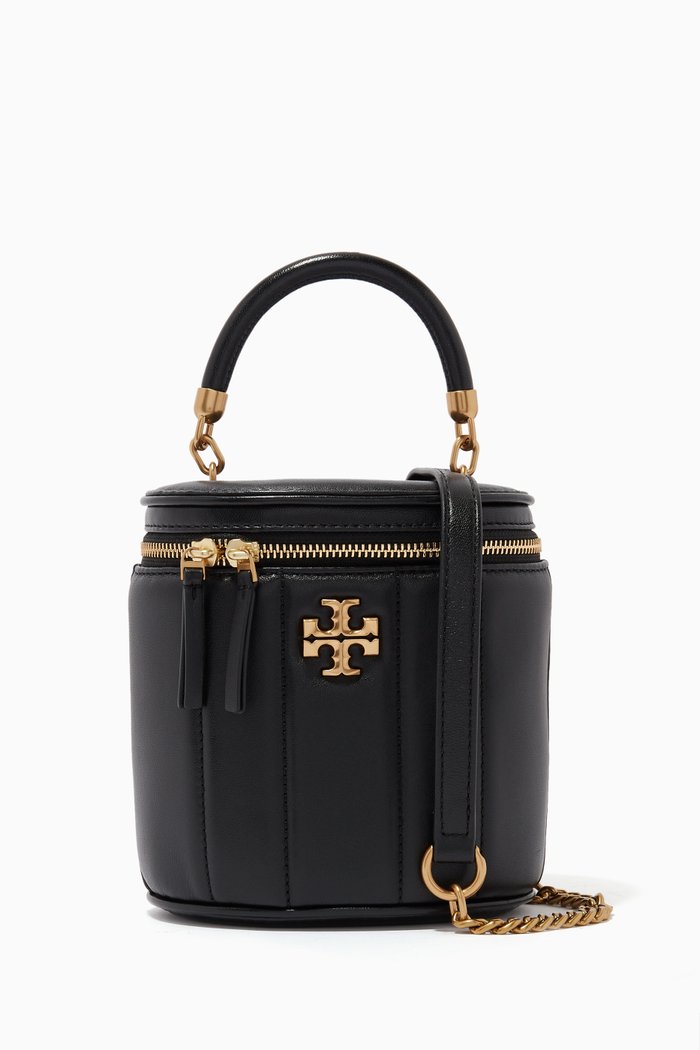 

Kira Vanity Case in Leather, Black