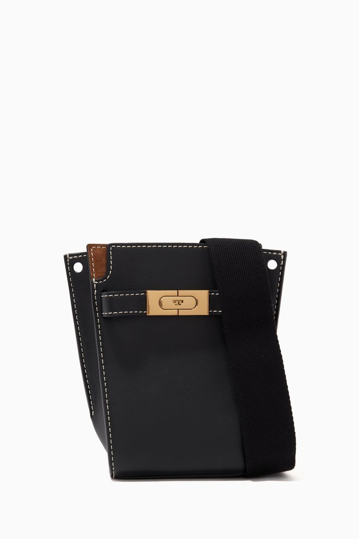 

Petite Lee Radziwill Bucket Bag in Pebbled Leather, Black