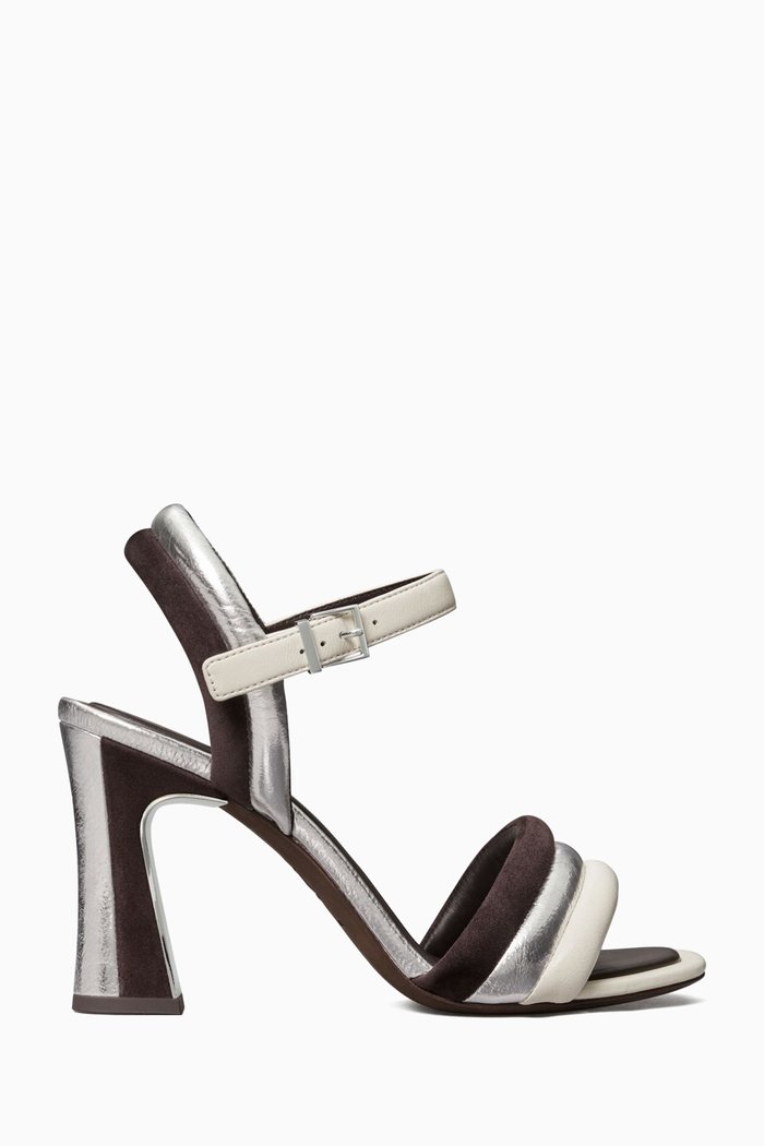 

Puffed Up 100 Sandals in Embossed Leather, Multicolour