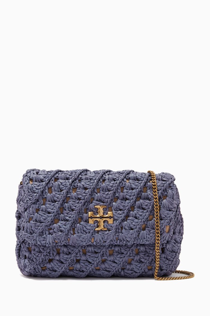

Mini Kira Crochet Bag in Raffia, Purple