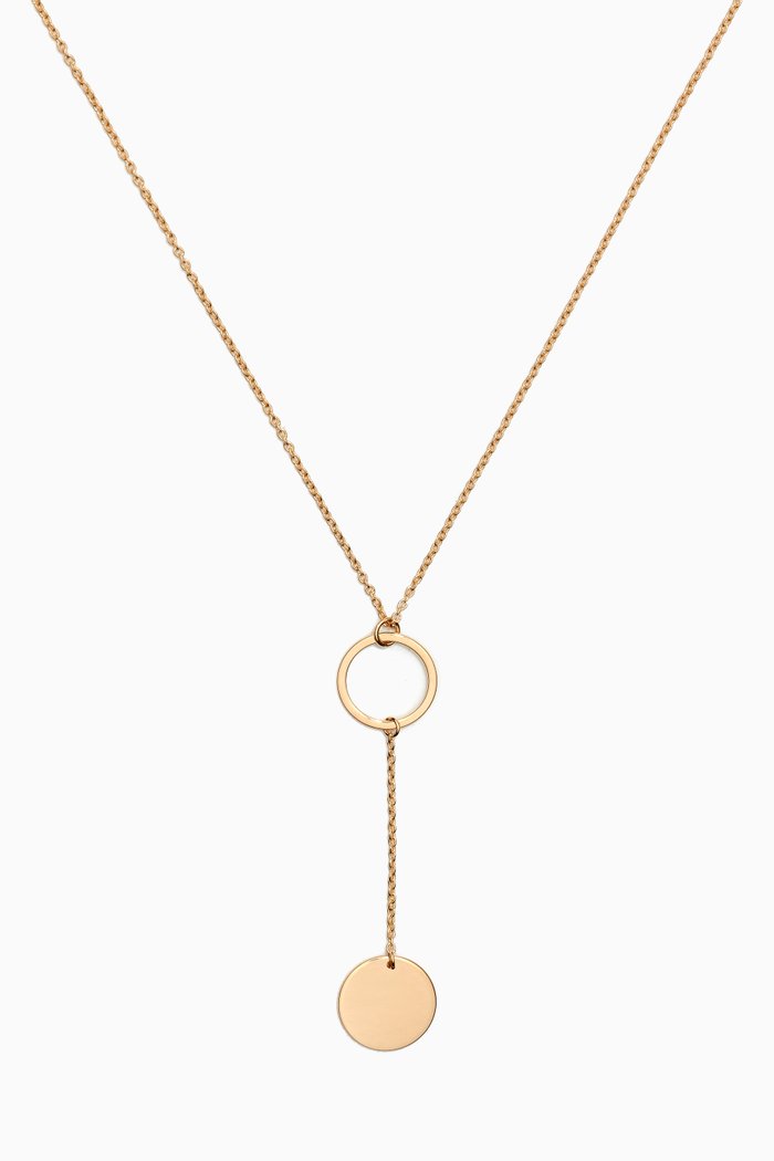 

Galeria Disc Pendant Necklace in 18kt Yellow Gold