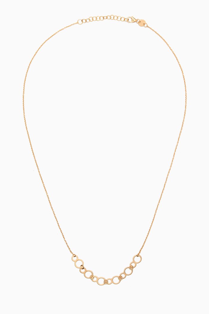 

Galeria Disc Ring Necklace in 18kt Yellow Gold