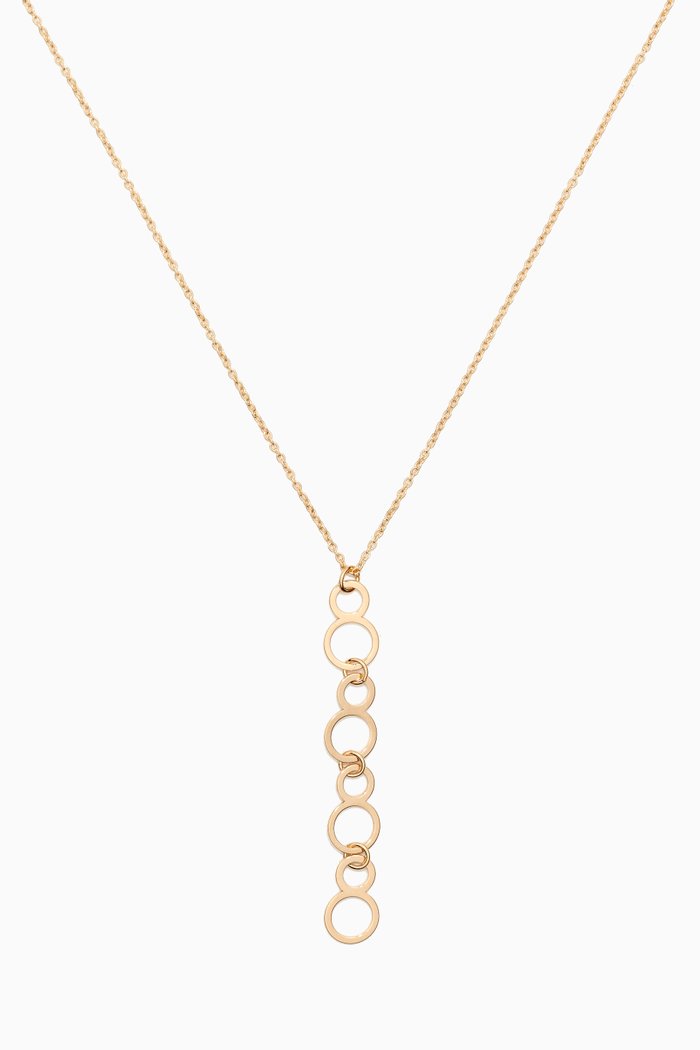

Galeria Disc Lariat Necklace in 18kt Yellow Gold