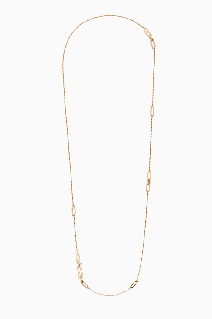 

Alif Unity Long Diamond Necklace in 18kt Yellow Gold