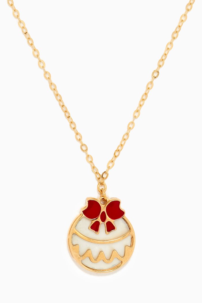 

Christmas Bauble Pendant Necklace in 18kt Yellow Gold