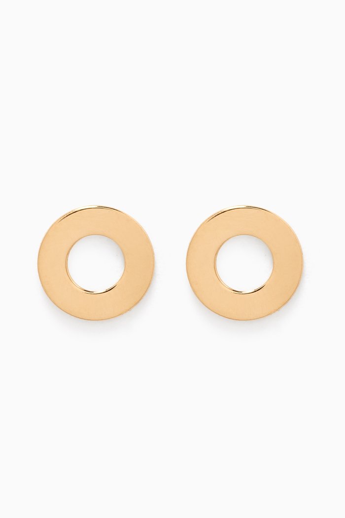 

Galeria Disc Stud Earrings in 18kt Yellow Gold