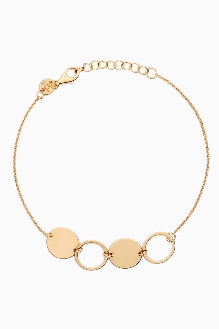 

Galeria Disc Bracelet in 18kt Yellow Gold