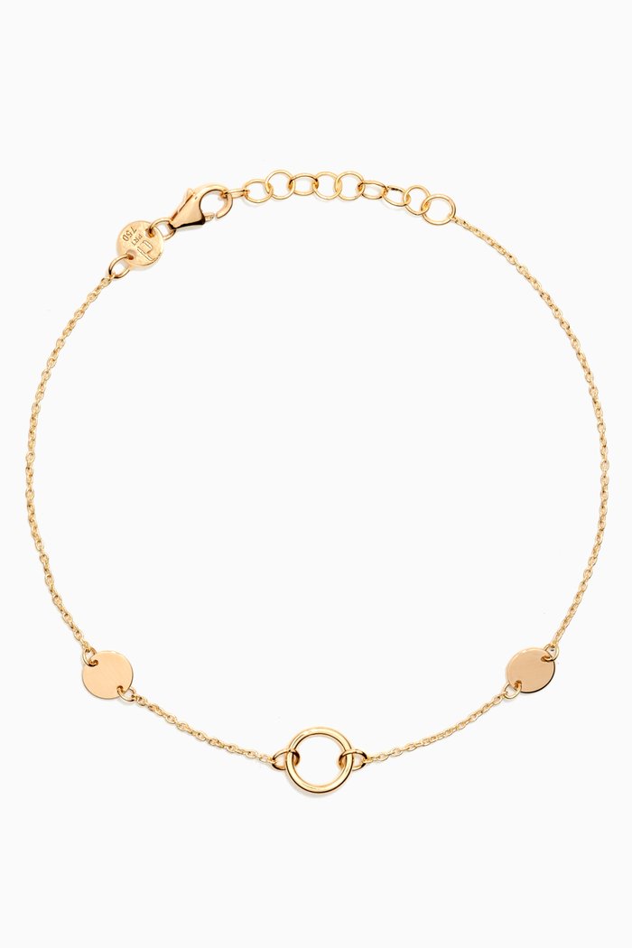 

Galeria Disc Bracelet in 18kt Yellow Gold