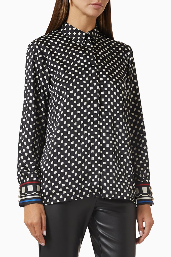 

Funghi Patterned Shirt, Black