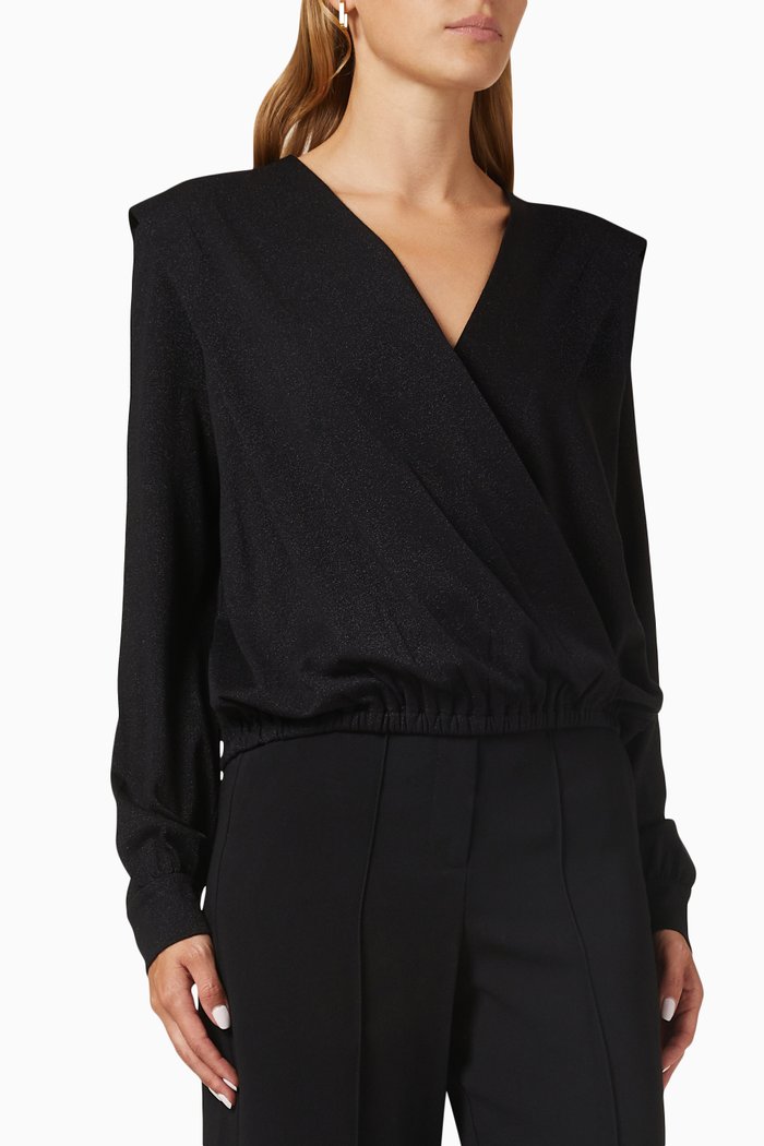 

Francia Top in Lurex, Black