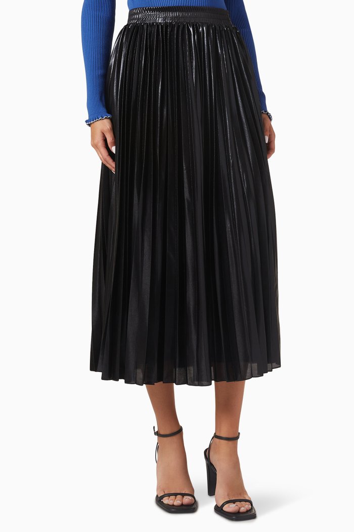 

Quincy Pleated Skirt, Black