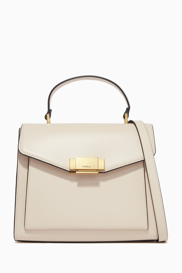 

Savona Handbag in Leather, White