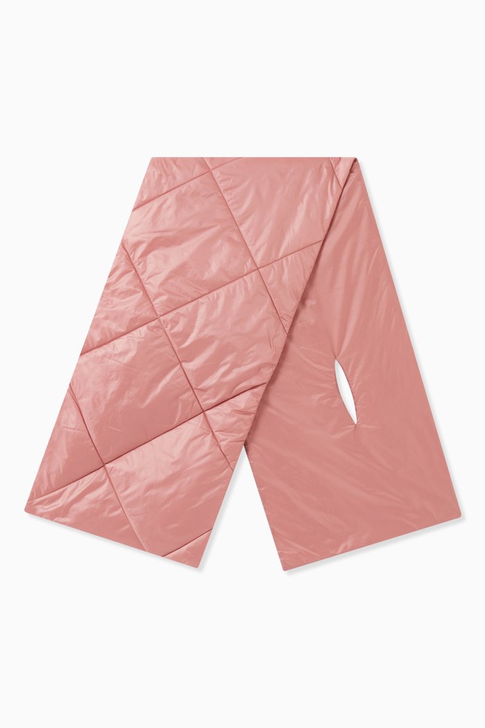 

Assenzi Scarf in Quilted Nylon, Pink