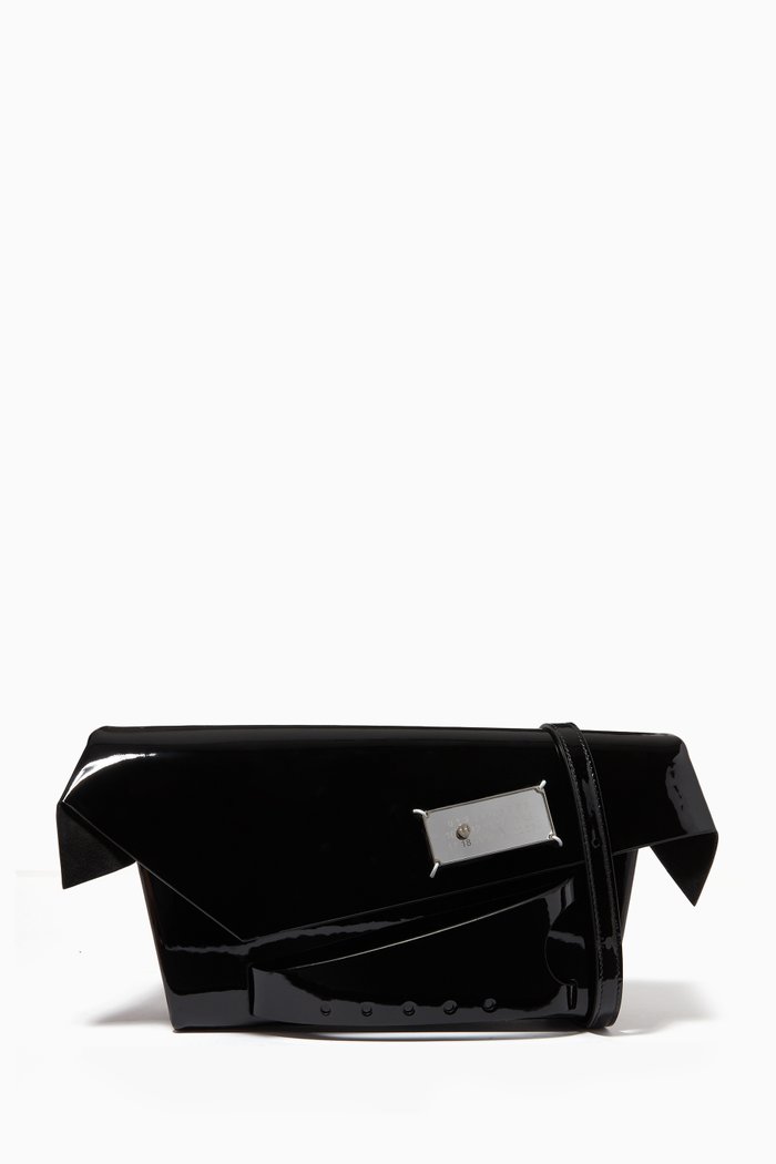 

Medium Snatched Bag in Patent Leather, Black