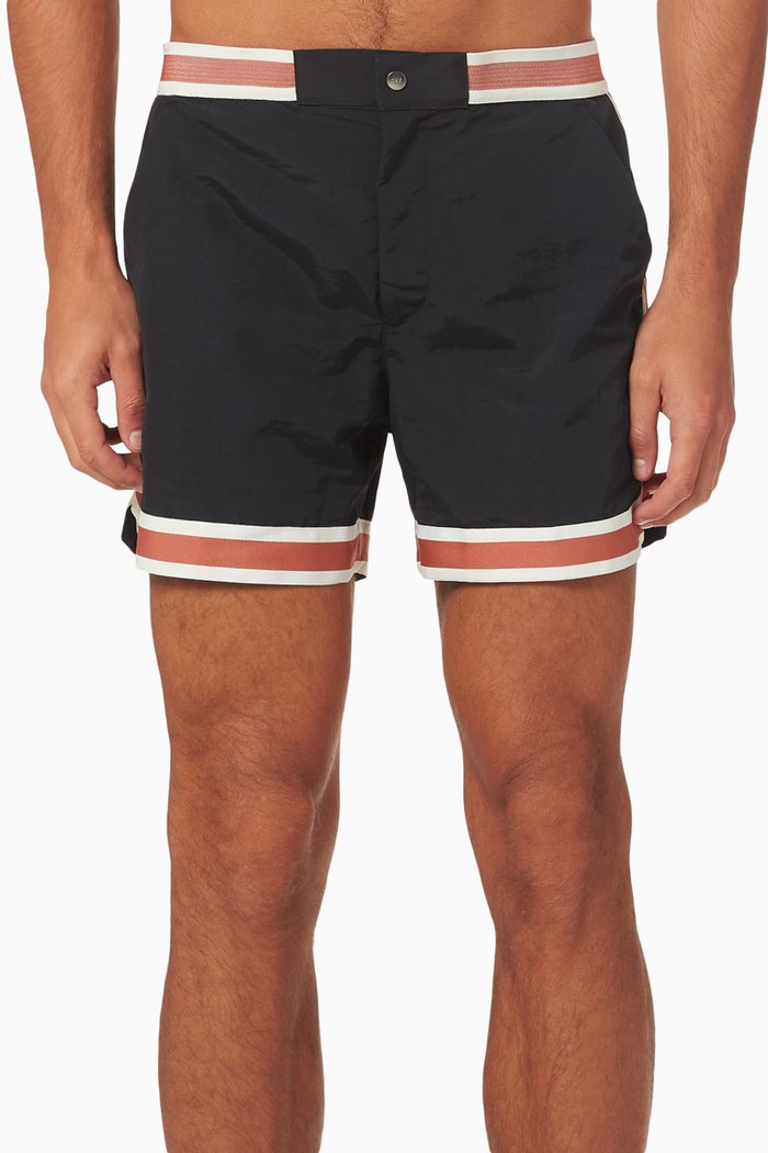 

Baller Swim Shorts in Recycled Nylon, Black