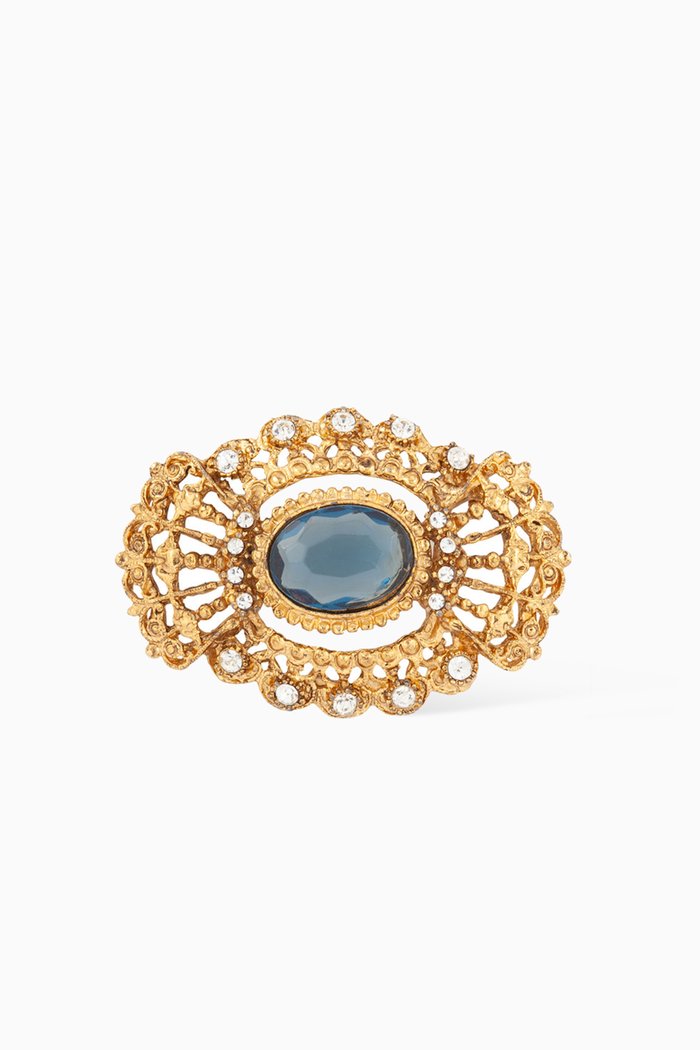 

Rediscovered 1980s Victorian Revival Brooch, Gold