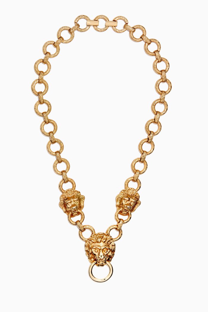 

1980s Vintage Kenneth Jay Lane Necklace, Gold