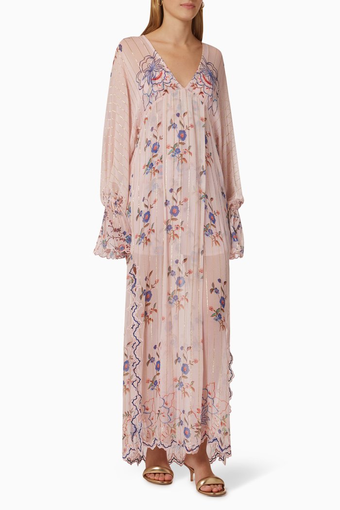

Hoor Printed Kaftan, Pink