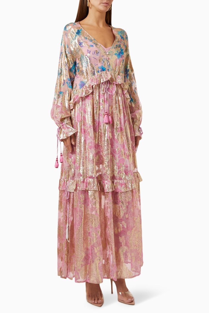 

Sahar Printed Kaftan, Blue
