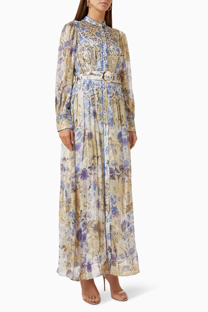 

Tara Printed Maxi Dress, Blue