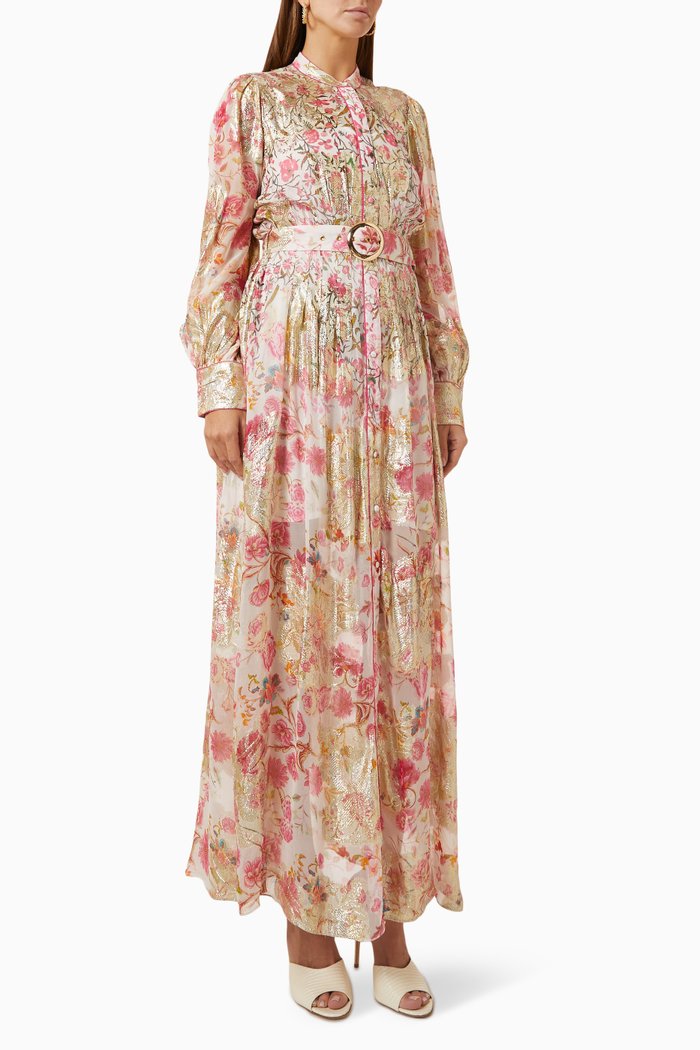 

Tara Printed Maxi Dress, Pink