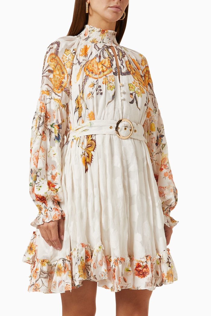 

Tara Printed Mini Dress, Orange