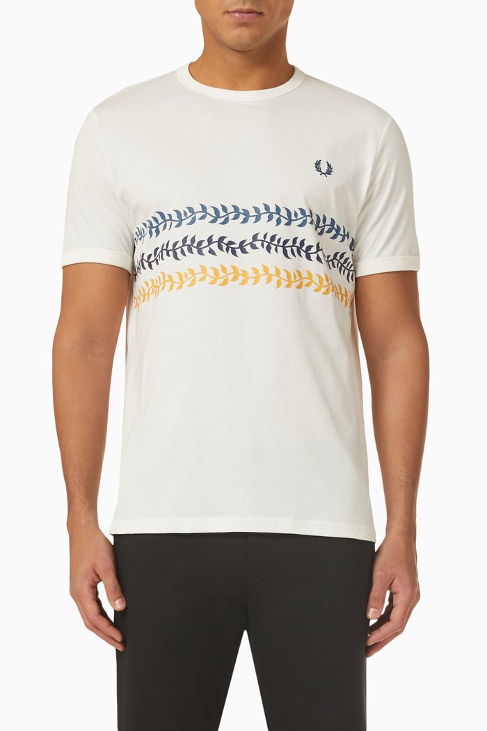 

Vine Graphic T-shirt in Cotton Jersey, White