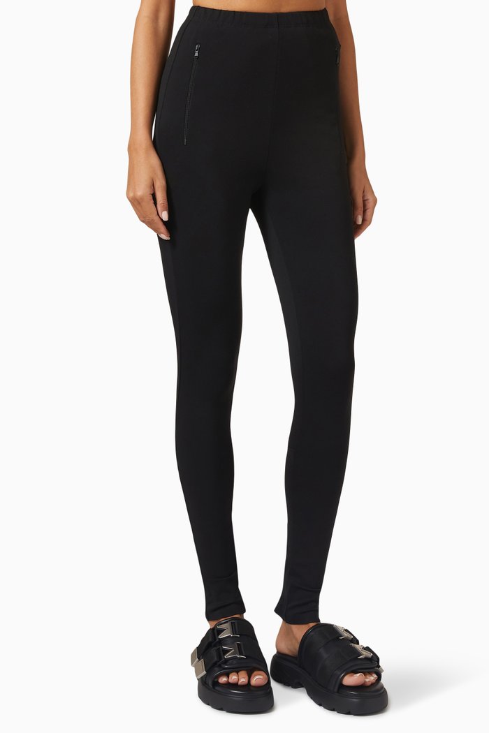 

Back Zip Legging, Black