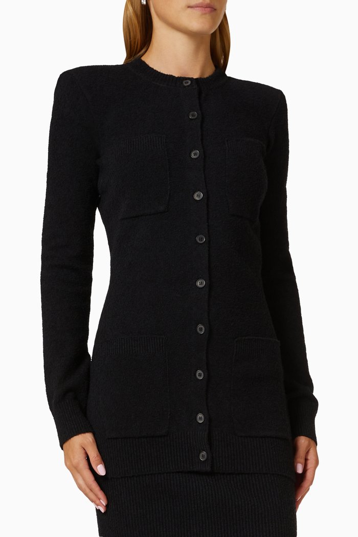 

Long Sleeve Cardigan, Black