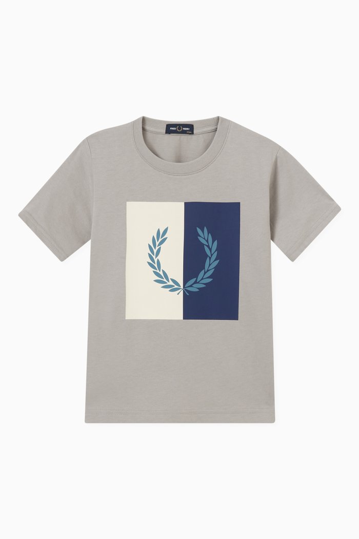 

Logo T-shirt in Cotton, Grey