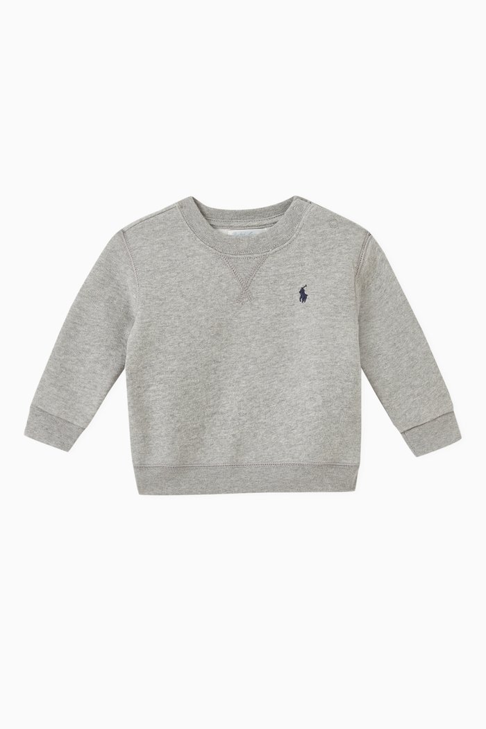 

Logo Sweatshirt in Cotton, Grey