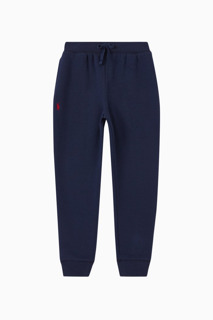 

Logo Joggers in Cotton Fleece, Blue