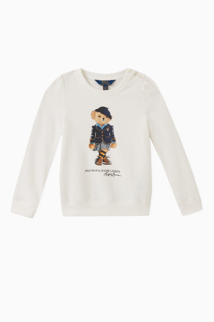 

Teddy Bear Sweatshirt in Cotton & Polyester, Neutral
