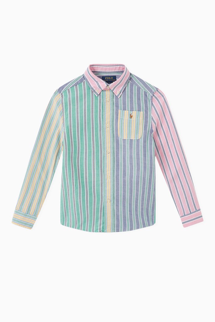 

Gradient Stripes Shirt in Cotton, Multicolour