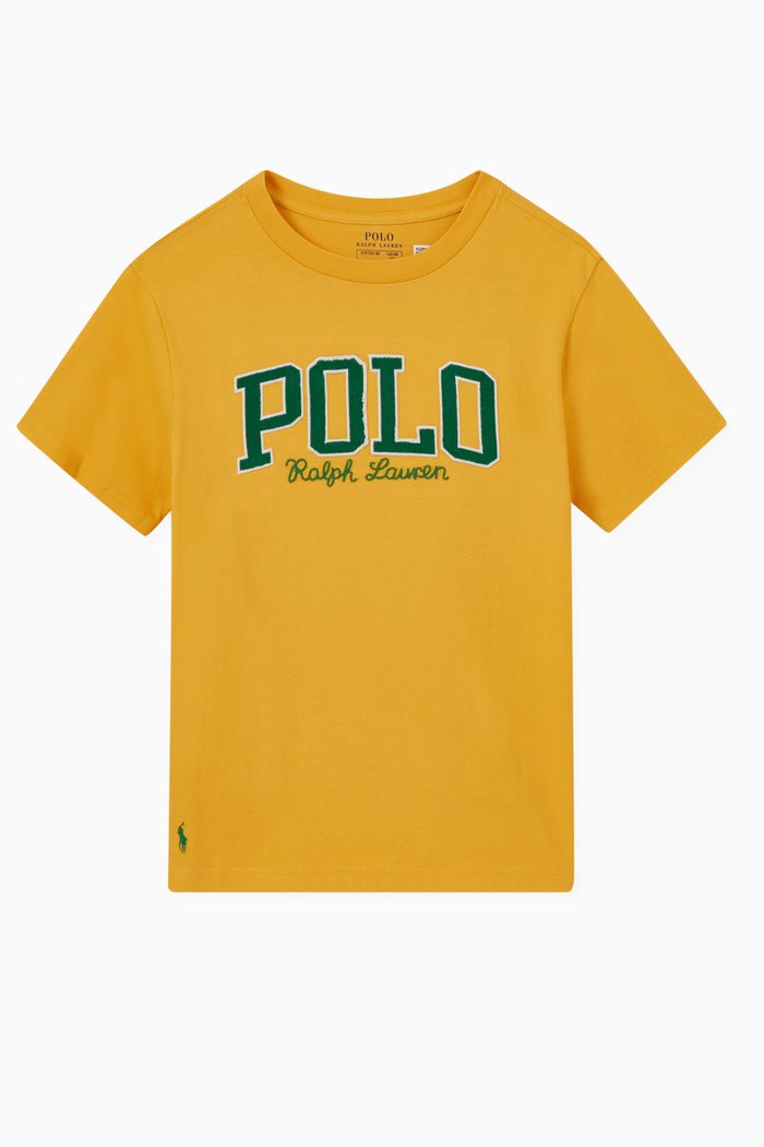 

Polo Varsity T-shirt in Cotton, Yellow