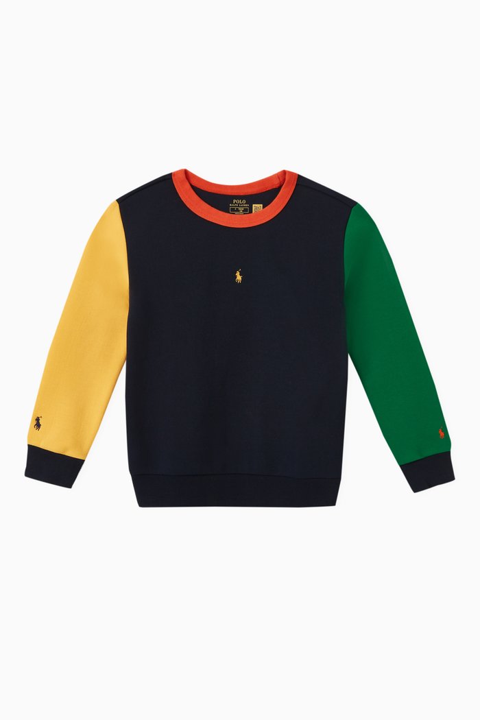 

Colour-block Sweatshirt in Cotton-blend, Multicolour