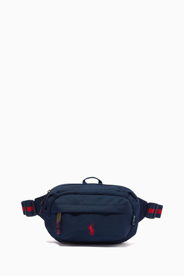 

Pony Logo Belt Bag in Nylon, Blue