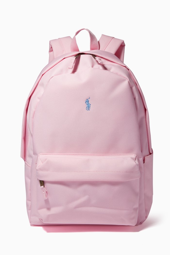 

Micro Pony Logo Backpack in Nylon, Pink