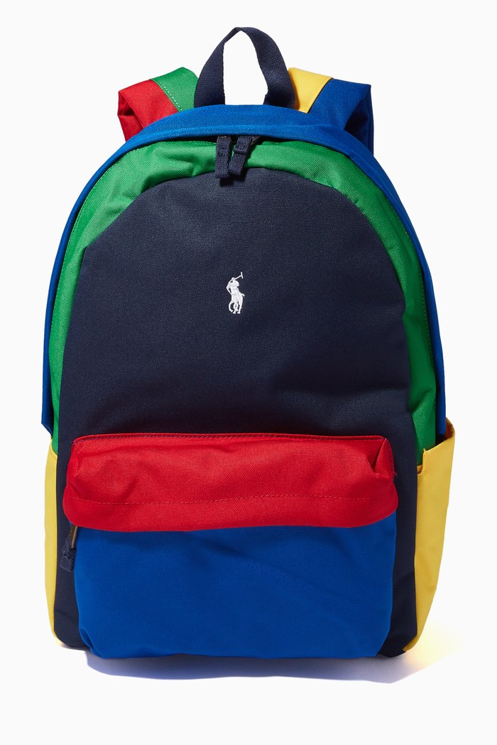 

Micro Pony Logo Backpack in Nylon, Multicolour