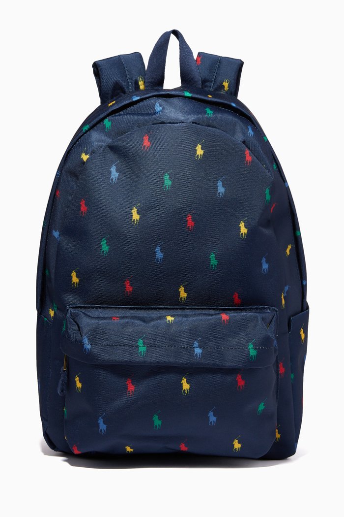

Logo-printed Backpack in Nylon, Blue